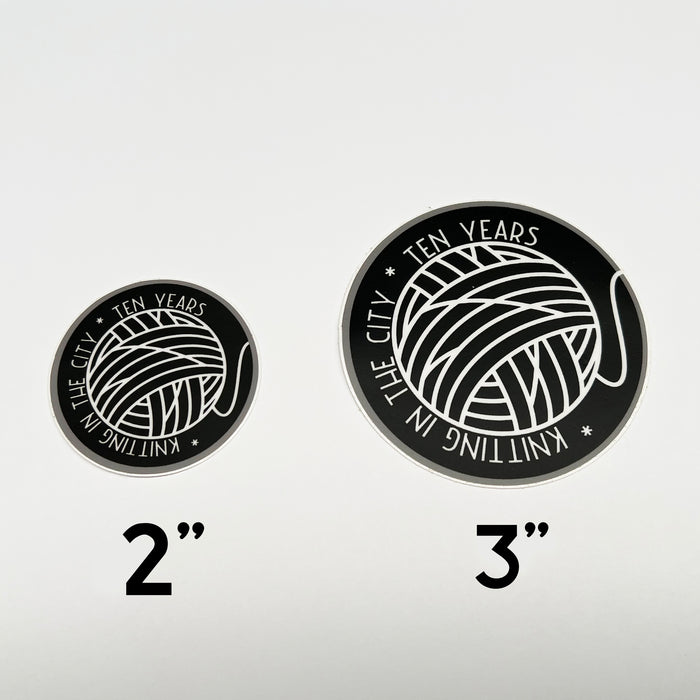Circle 10-Year Anniversary Sticker